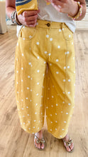 RESTOCK Yellow Polka Dot Barrel Jeans