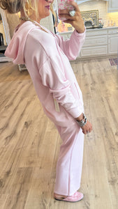 Pink Cloud Fleece Pant Set