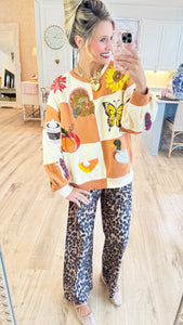 Queen of Sparkle Sequin Fall Sweatshirt