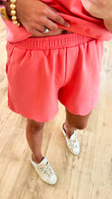 Coral Half Zip Short Set