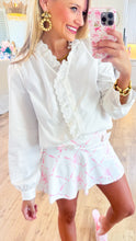 Pink and White Bow Athletic Skirt