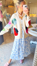 Multi Strawberry Button Up Cardigan