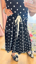 Black Polka Dot Skirt Set