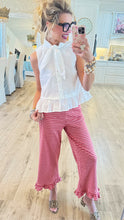 White Sleeveless Bow Tie Top