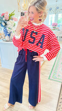 Striped USA Long Sleeve Top