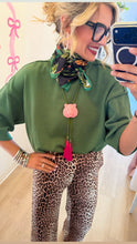 Olive Crew Neck Sweater