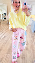 Butter Yellow Knit Sweater Cardigan