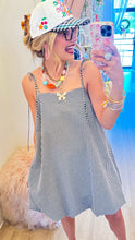 Black and White Gingham Bubble Hem Dress