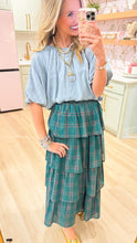 Deal of the day THML Denim Bubble Hem Top