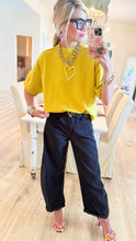 Mustard Yellow Crew Neck Sweater