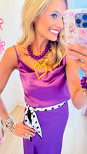 Purple Cowl Neck Cami Top