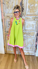 Lime Green Sleeveless Mini Dress