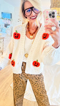 Chunky Knit Pumpkin Cardigan
