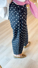 Black Polka Dot Bow Pants