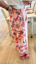 Pink Mix Washed Floral Terry Pants