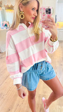Pink Stripe Long Sleeve Tunic