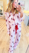 Pink Stripe Santa PJ Pant Set