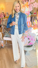 Denim Horse Bit Accent Jacket
