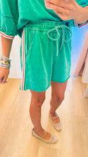 Green Washed 3/4 Sleeve Short Set