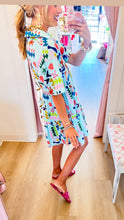 Uncle Frank Blue Multi Printed Romper