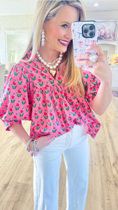 Pink Floral Tunic