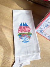 American Flag Chinoiserie Kitchen Towel