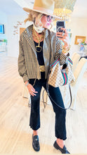 Black and Tan Gingham Jacket