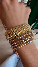 Gold Beaded Bracelet Set of 5