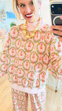 Pink Nutcracker Wreath Pant Set