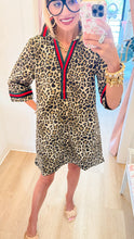 Restock Leopard Contrast Stripe Dress