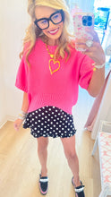 Pink Asymmetric Hem Sweater Top