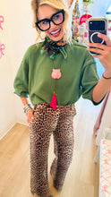 Olive Crew Neck Sweater