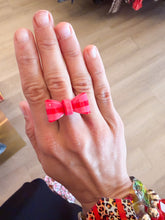 Pink and Red Bow Ring