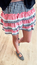 Red and Black Gingham Skirt