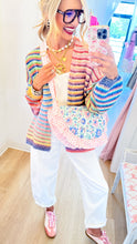 Blue Multi Ruffle Crossbody Bag