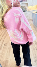 Queen of Sparkle Pink Skeleton Cardigan