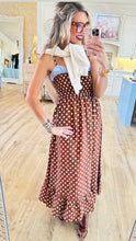 THML Brown Polka Dot Maxi Dress