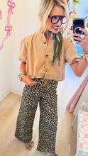 Latte Puff Sleeve Bubble Hem Top