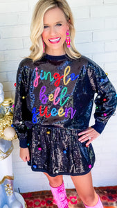 Jingle Bell Sequin Skirt