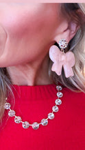 Pink Bow Earrings
