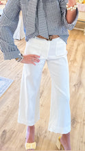 Off White Scallop Hem Pants