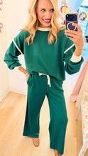Hunter Green Contrast Trim Scuba Set