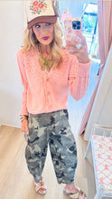Pastel Pink Lace Trim Cardigan