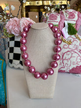 Large Pink Beaded Necklace