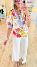 THML Short Sleeve Floral Top