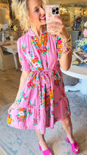 Uncle Frank Pink Floral Print Dress