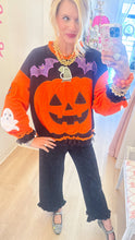Queen of Sparkle Pumpkin Lace Sweatshirt