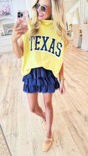 Yellow Texas Oversized Muscle Top
