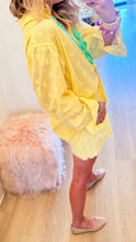 Yellow Floral Embroidered Short Set