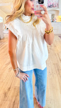 White Puffed Sleeve Blouse